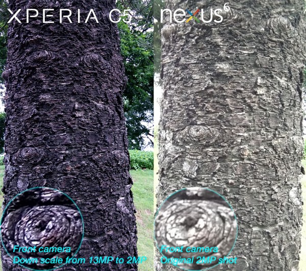 front selfie camera review xperia c5 ultra vs nexus 6