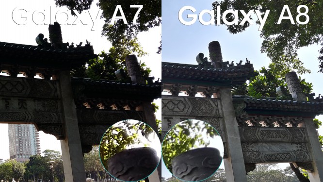 samsung galax a8 vs galay a7 camera review comparison4