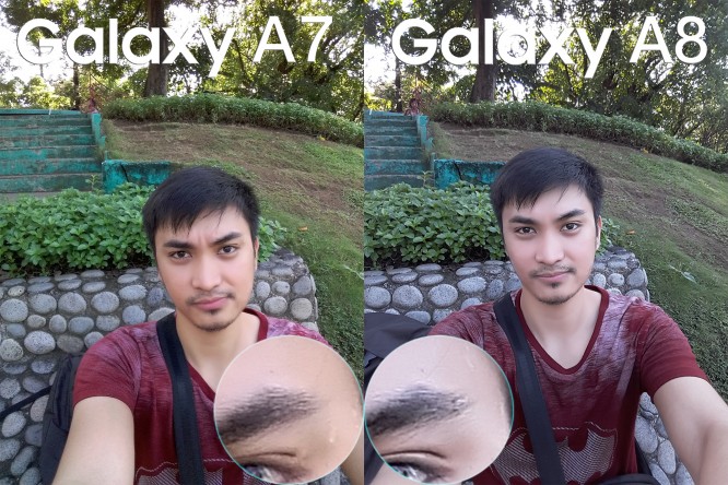 samsung galax a8 vs galay a7 camera review comparison5