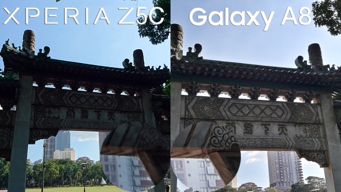 sony xperia z5 compact vs galaxy a8 comparison camera review6