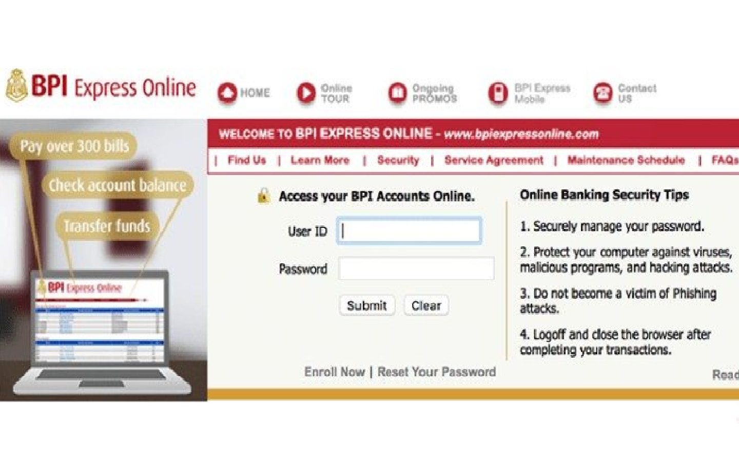 Bpi express online forex